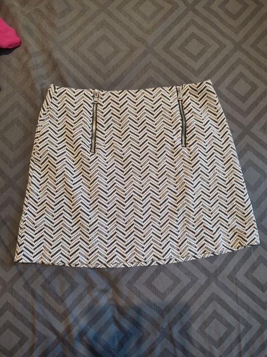 Спідниця чорно-біла міні