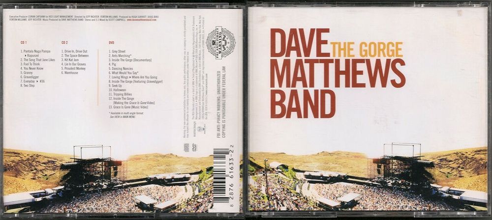 Dave Matthews Band - The Gorge 2CD+DVD BOX [USA]