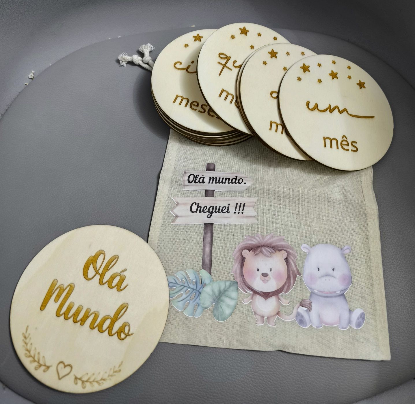 Placas mensais para fotos de bebés