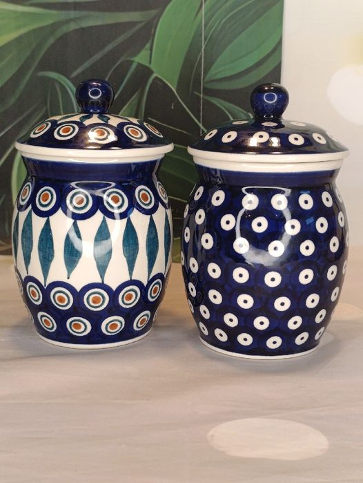 Pojemnik ceramiczny Bolesławiec 500 ml zestaw ceramika Bolesławiec