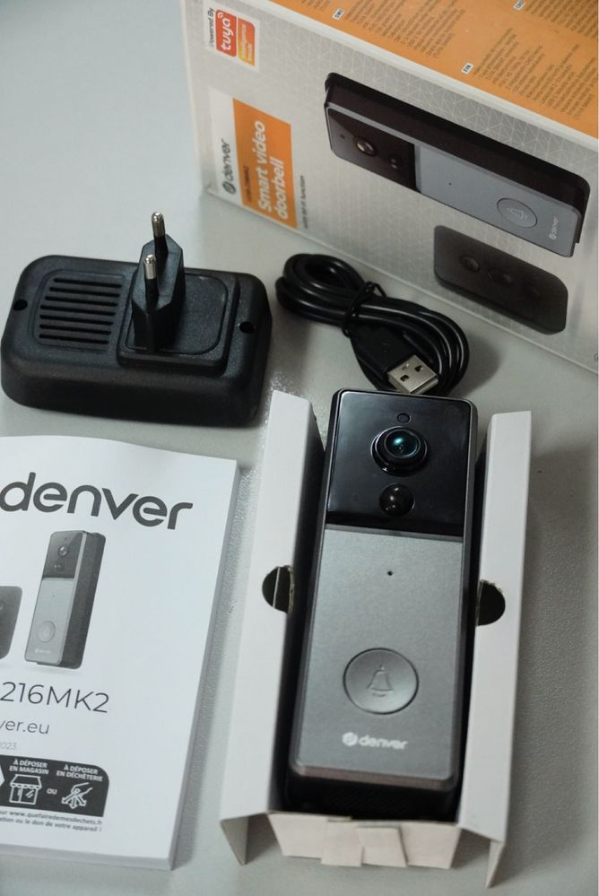 Wideofon dzwonek z kamerą Wi-Fi domofon Denver DVB-216MK2 doorbell