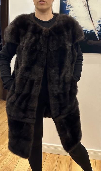 Kamizelka z futra norek