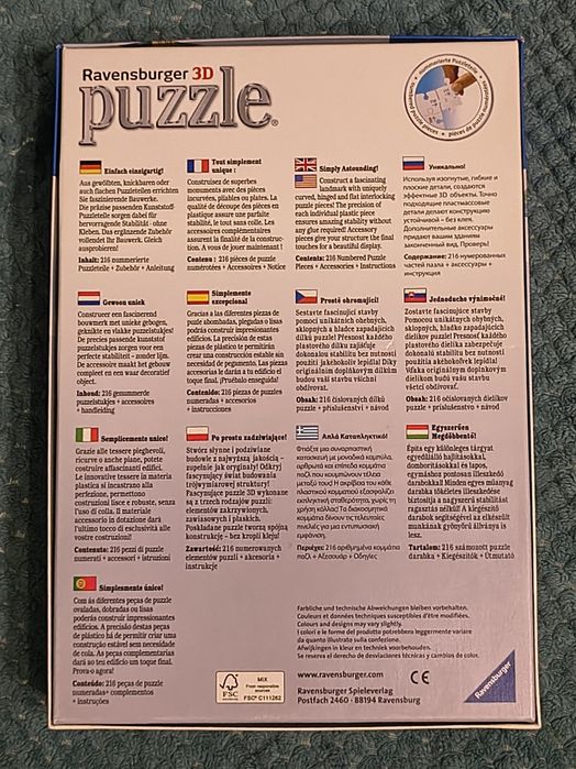 Puzzle 3D Big Ben - London, Ravensburger