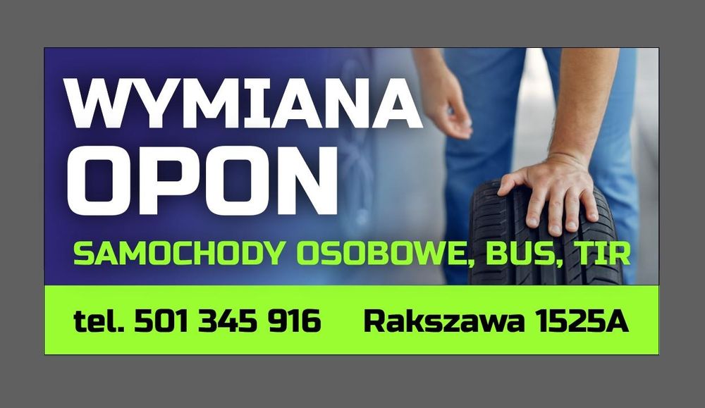 Wymiana opon osobowe bus tir