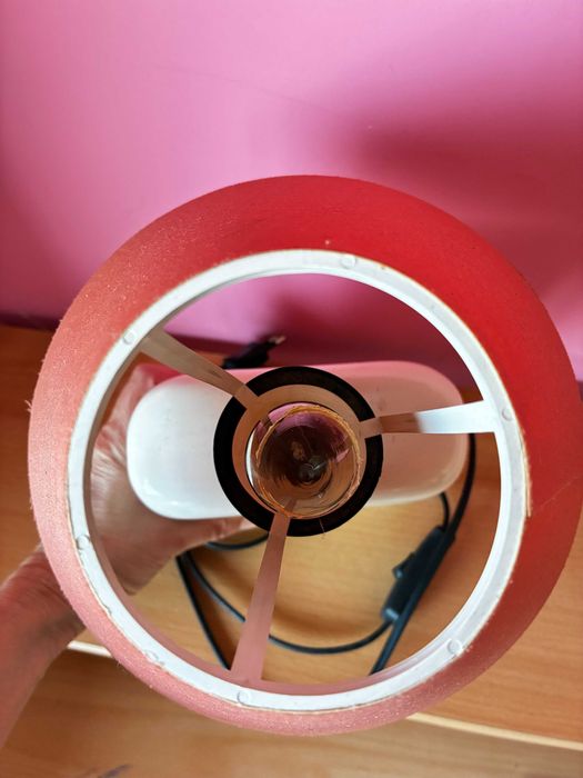 Candeeiro Rosa / Branco