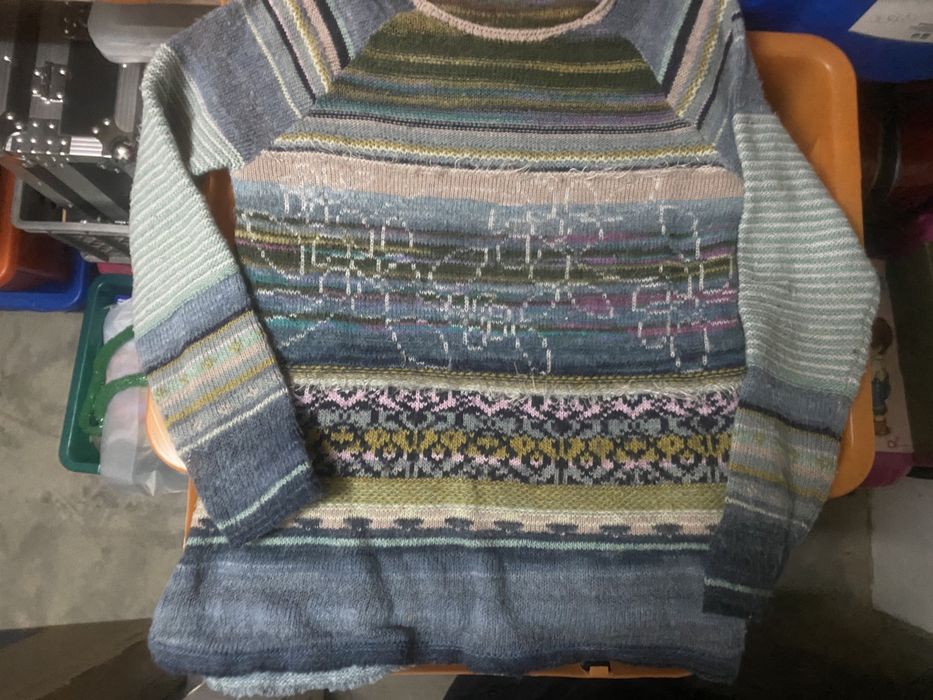 Camisola lã Benetton estampada