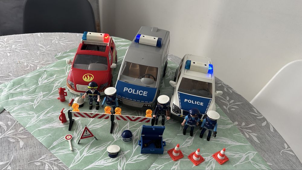 Playmobil straż pożarna i policja