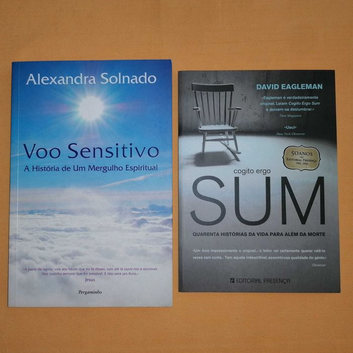 livro Voo Sensitivo e Código Ergo SUM - como novos e sem danos