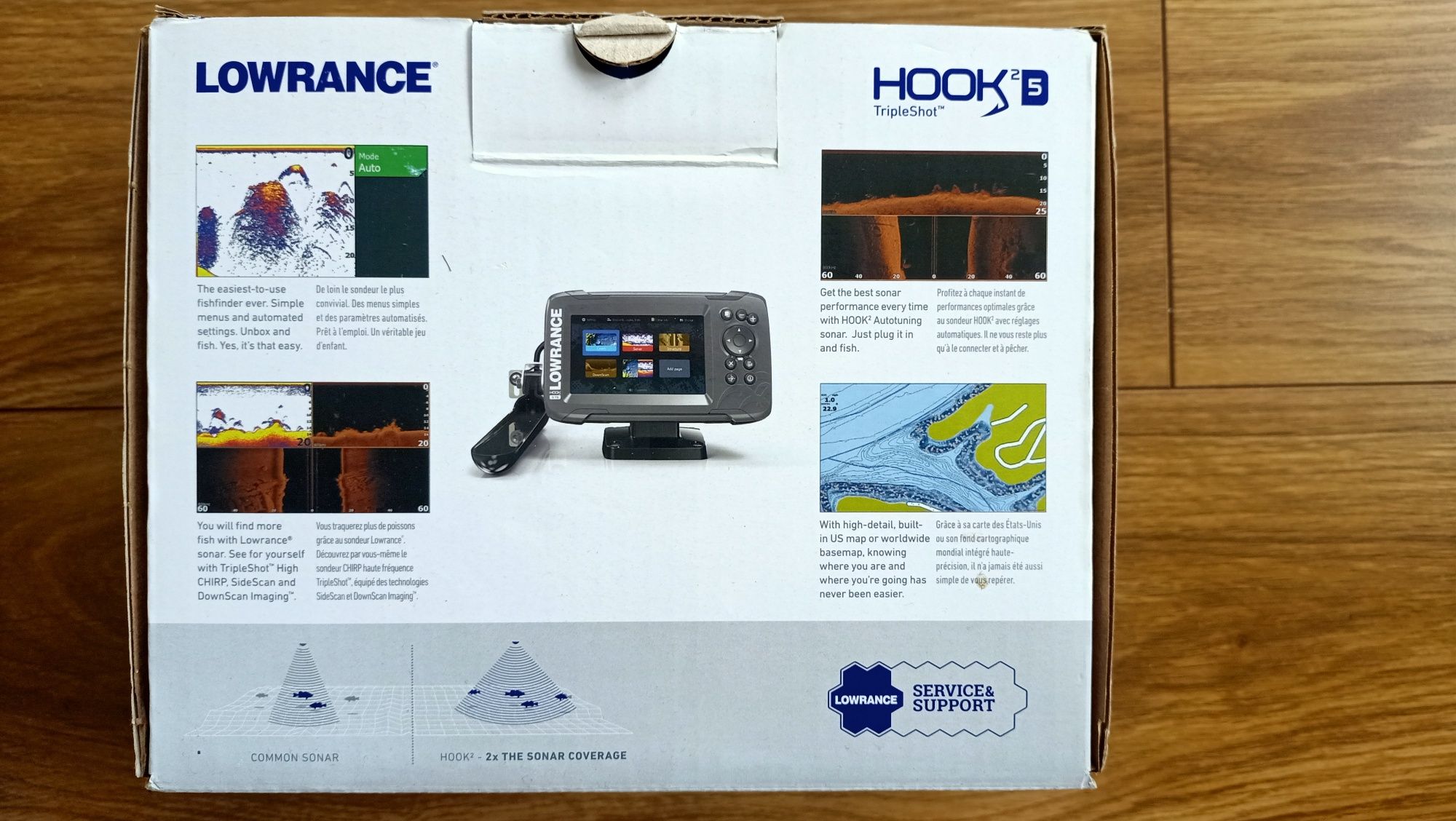 Echosonda Lowrance Hook 5 Triple Shot