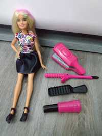 Lalka Barbie fryzjerka zestaw do robienia loków, fryzur