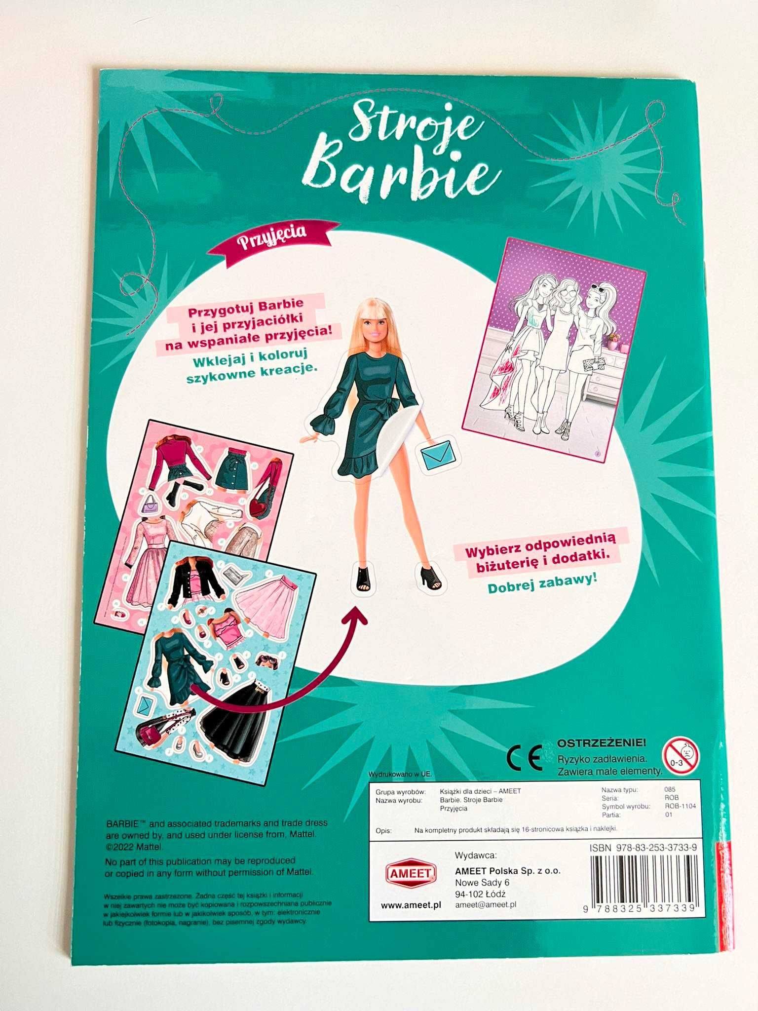 Książeczka Barbie. Stroje Barbie. Przyjęcia Praca zbiorowa