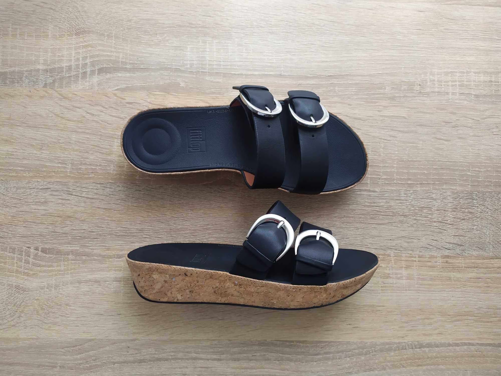 FITFLOP 38p. оригінальні шкіряні шльопанці сандалії босоніжки