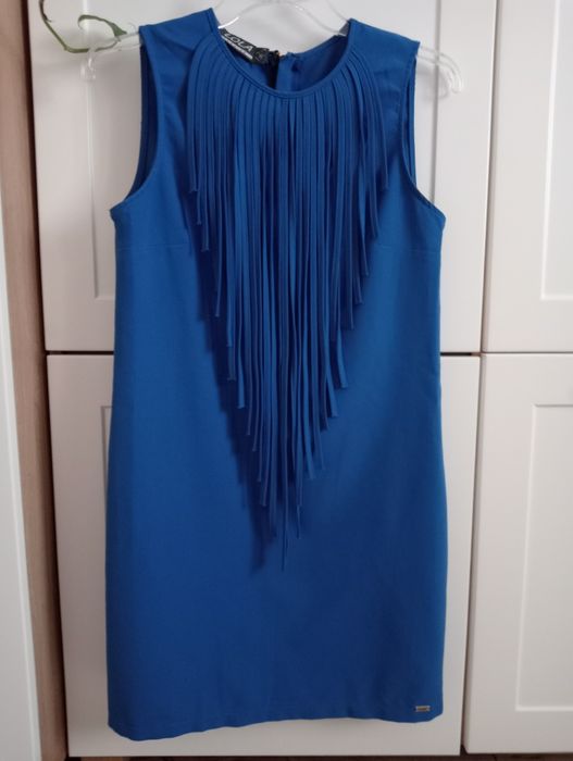 Sukienka damska z frędzlami S