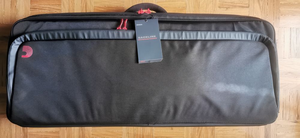 Conjunto Pedaleira extensível e Saco Novos D'Addario, NOVOS!