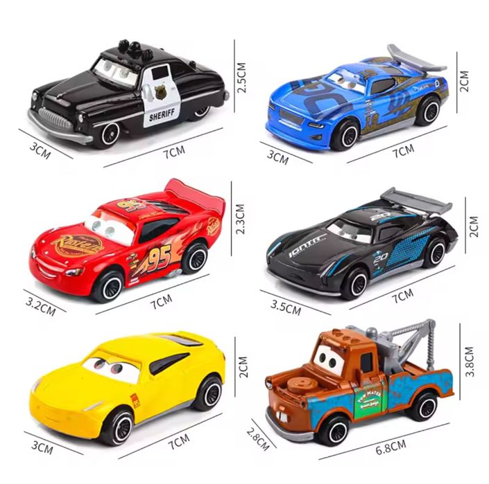 Ігровий набір металевих машин Блискавка Маквін «Тачки»