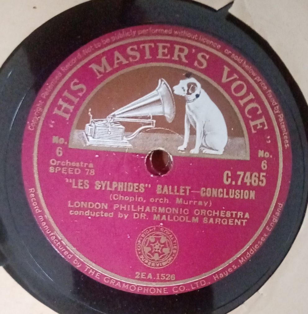 Discos 78rpm, shellac