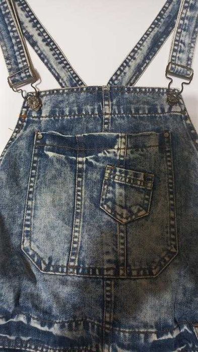 Джинсовий комбінезон вагітним  шортами 48 50 розмір