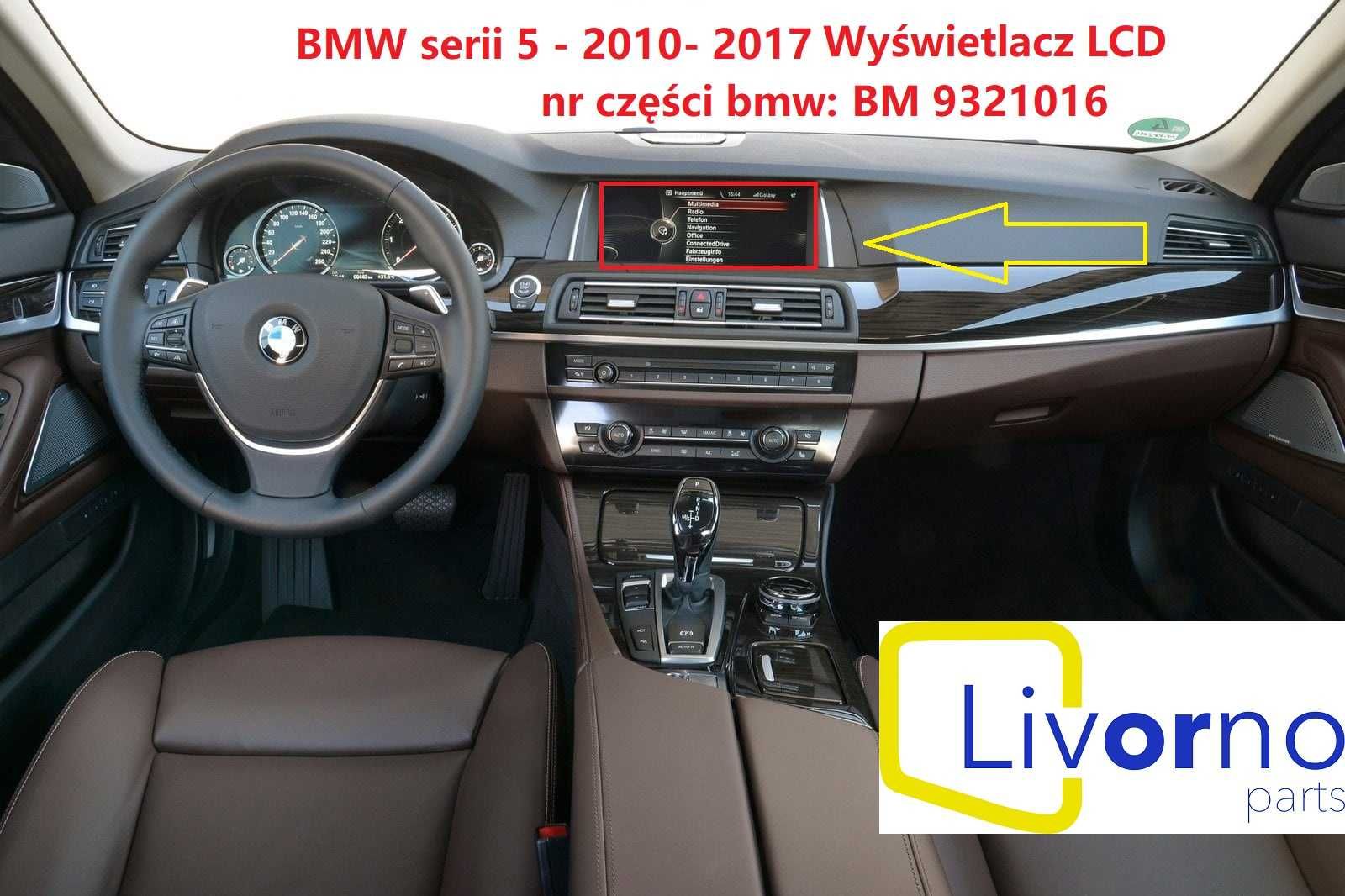 Wyświetlacz LCD ekran BMW 5 F10 F11 - NOWY! CID1025 F10LCI ISP L6MU