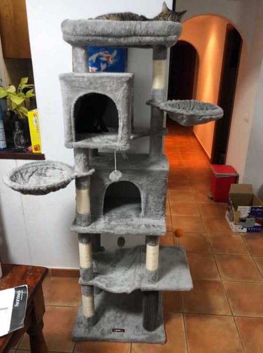 Drapak dla kota XXL luksusowy wieża domek drzewko legowisko zabawka