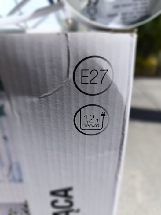 Lampa wisząca "diament" biała