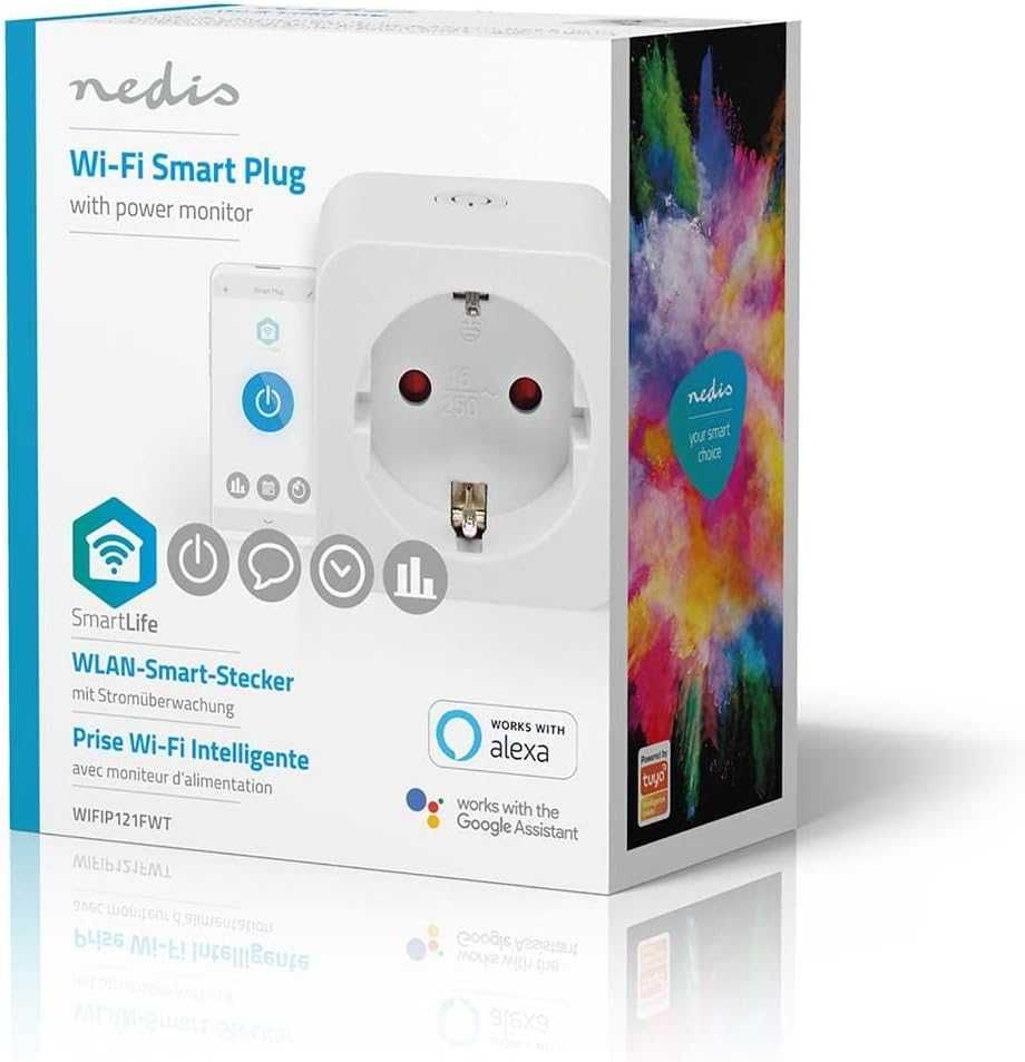 NEDIS WIFIP121FWT Smart Plug Inteligentne gniazdo monitor zużycia  16A