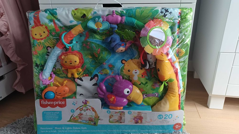 Nowa mata edukacyjna Fisher-price Rainforest Delux Gym