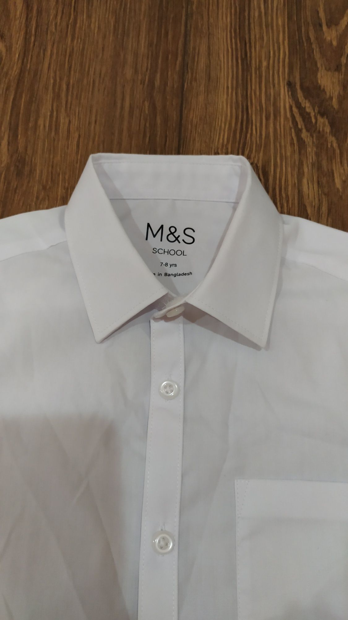 Школьная рубашка M&S  на мальчика 7-8 лет