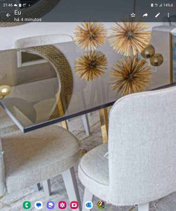 Mesa de vidro Quadrada