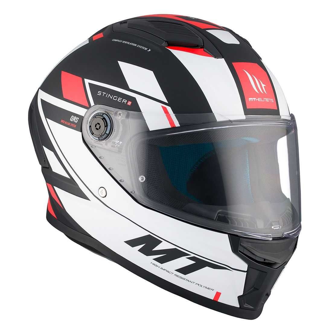 Мотошлем MT STINGER 2 Zivze B5 Matt Red NEW 2024 Мото шлем MT Helmets