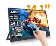 Przenośny monitor dotykowy 14,1 cala FullHD 1080p NOWY najtaniej WWA!