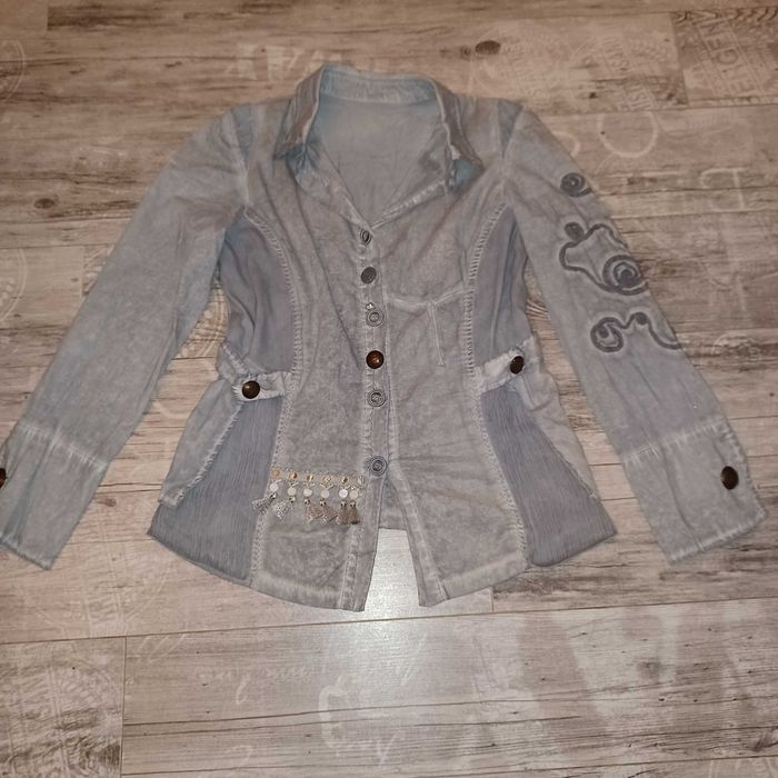 BOTTEGA bluzka tunika ciekawy oryginalny elegancki wygląd L/XL+