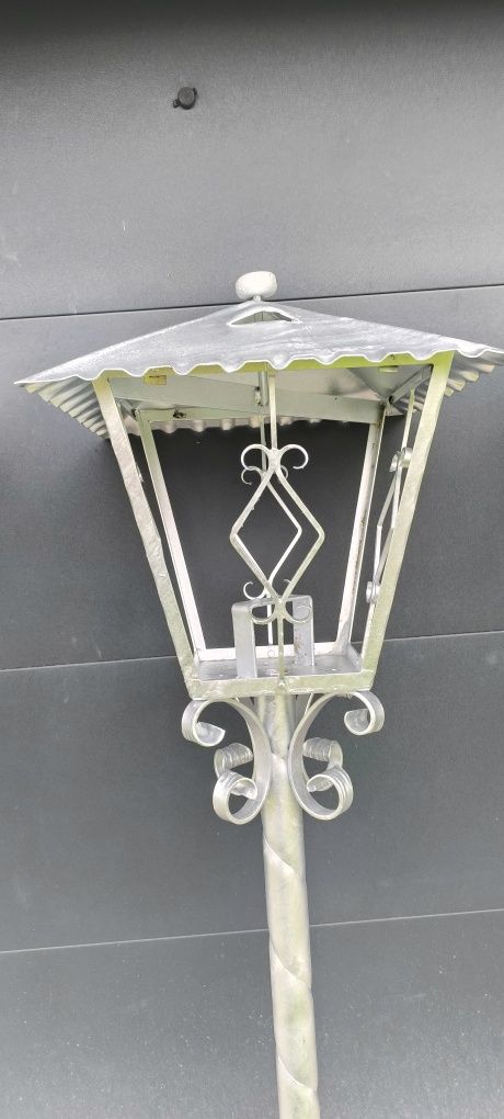 Lampy Stalowe Ogrodowe 6 szt  Ocynk Kute Ręczna praca