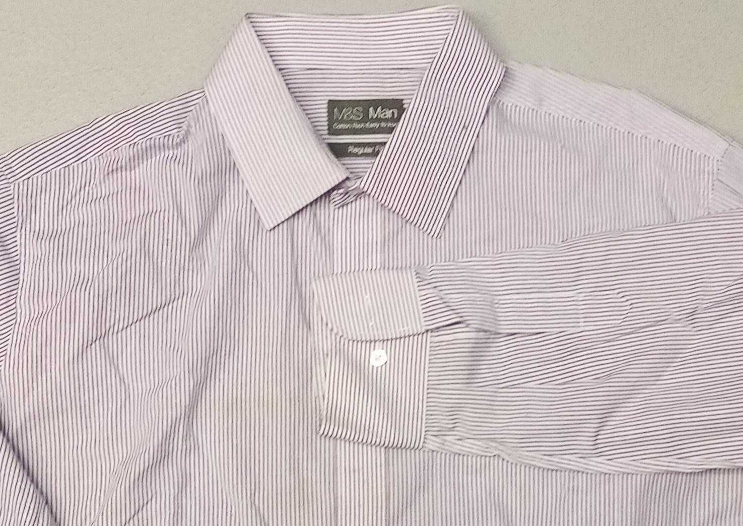 R) MARKS&SPENCER męska koszula długi rękaw Roz.XXL