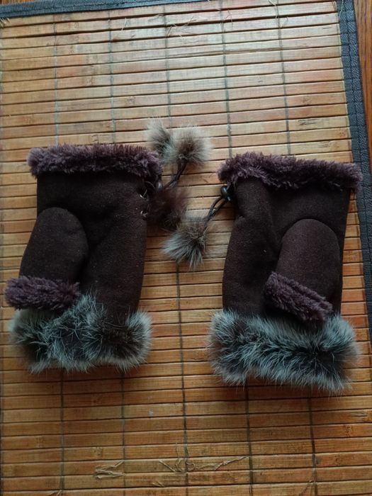 Утеплені безпальцеві рукавичка