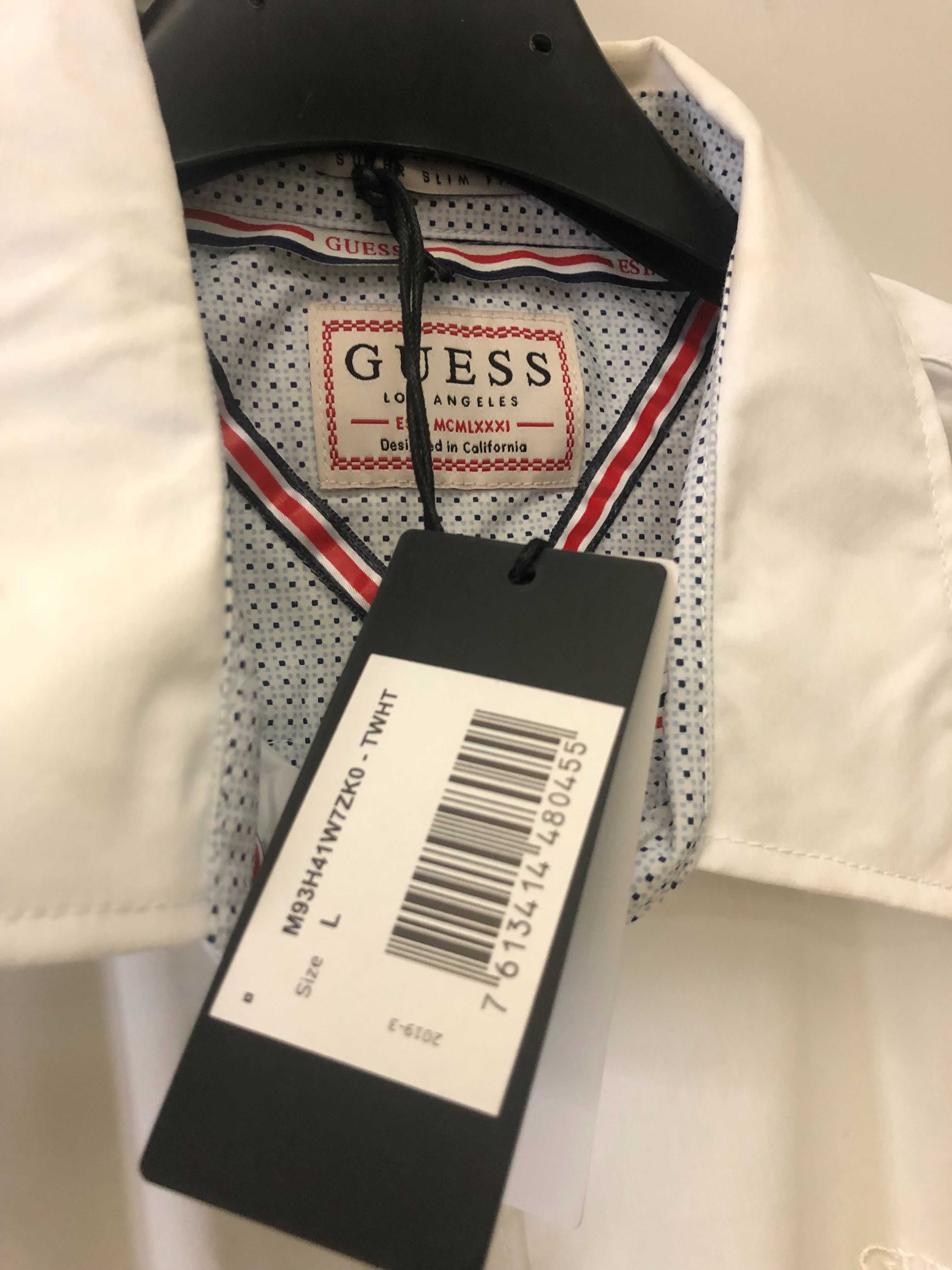 Camisa branca Guess - tam. L NOVA