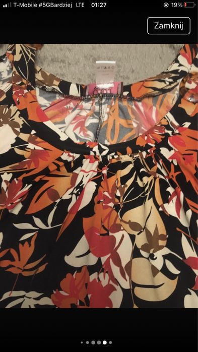 Damski top kwiatowy na lato