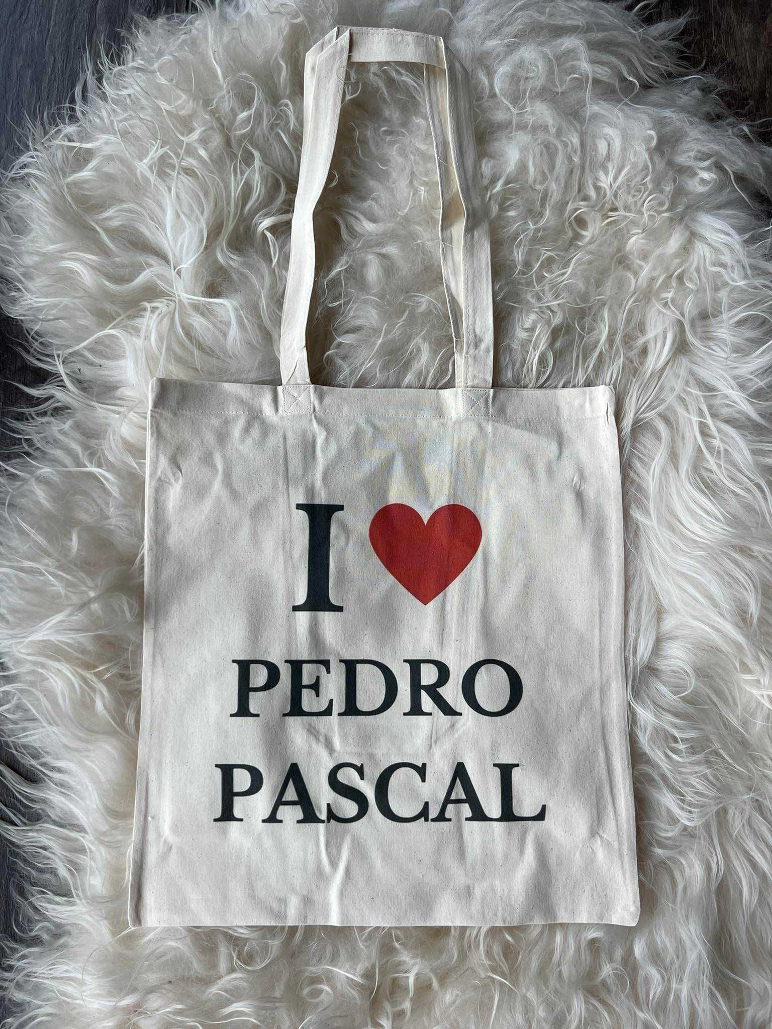 Torba tote bag pedro pascal serce heart