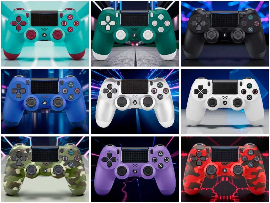 Беспроводной джойстик для PS4, джойстик для приставки ПС4 ЦВЕТНЫЕ