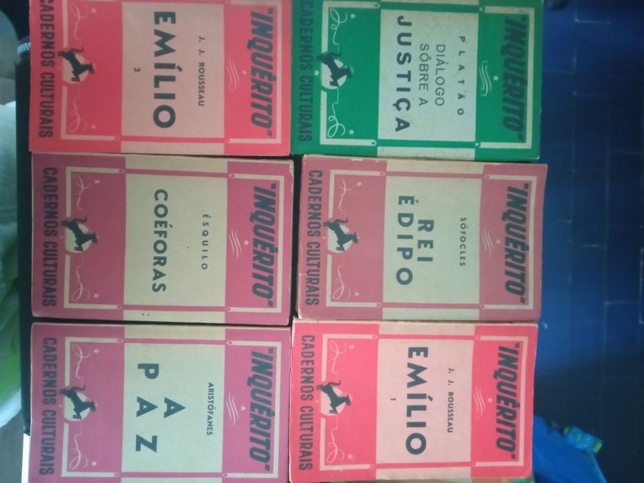 Conjunto de 6 cadernos culturais