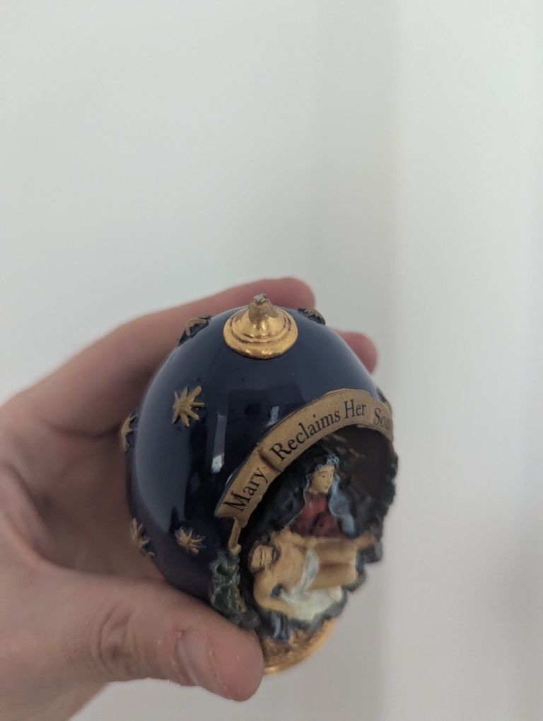 Fabergé Franklin Mint – Dois Ovos Raros de Arte Sacra