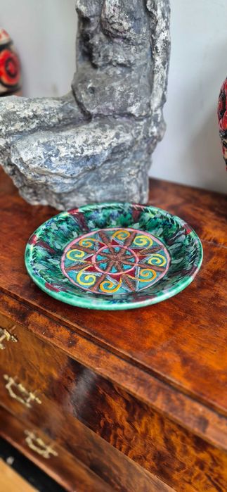 Talerz patera HB Quimper Quillivic
ceramika szkliwiona lata 50 XXw.