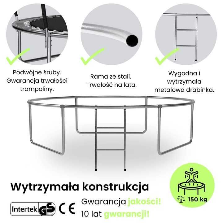 Trampolina z siatką 252 cm FT 8 (244-252 cm)