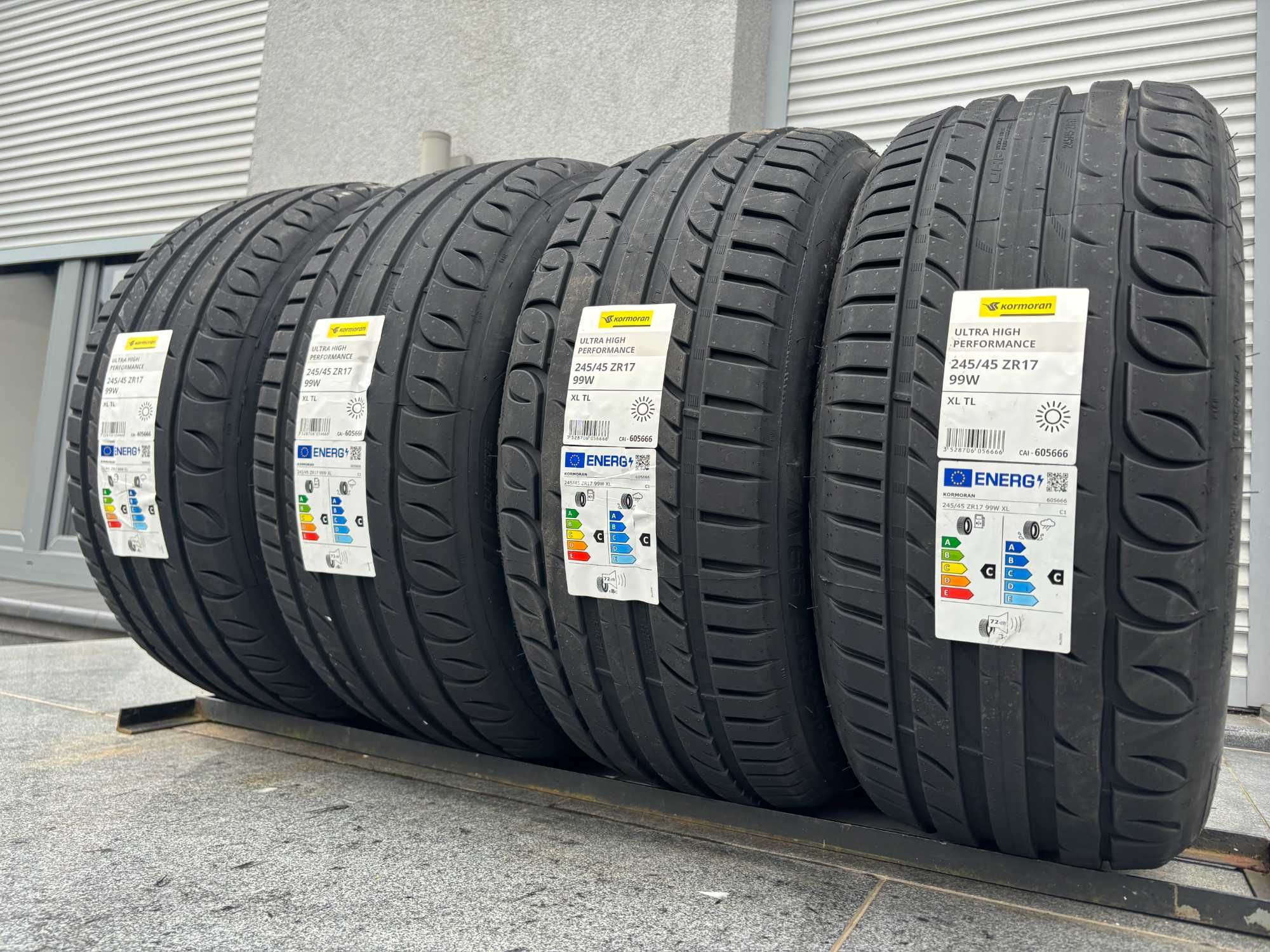 4szt letnie 245/45R17 Kormoran UHP 99W XL prod. 2024 rok! C,C,72db gwa