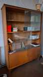 Biblioteczki z drewna styl PRL