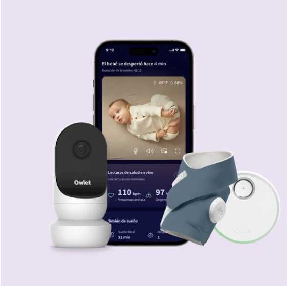 Câmera & Dream Sock da Owlet para bébés 0-18 meses