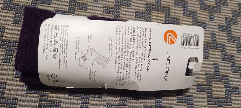 Skarpety skarpetki wełna trekkingowe narciarskie Line One nowe 35-38