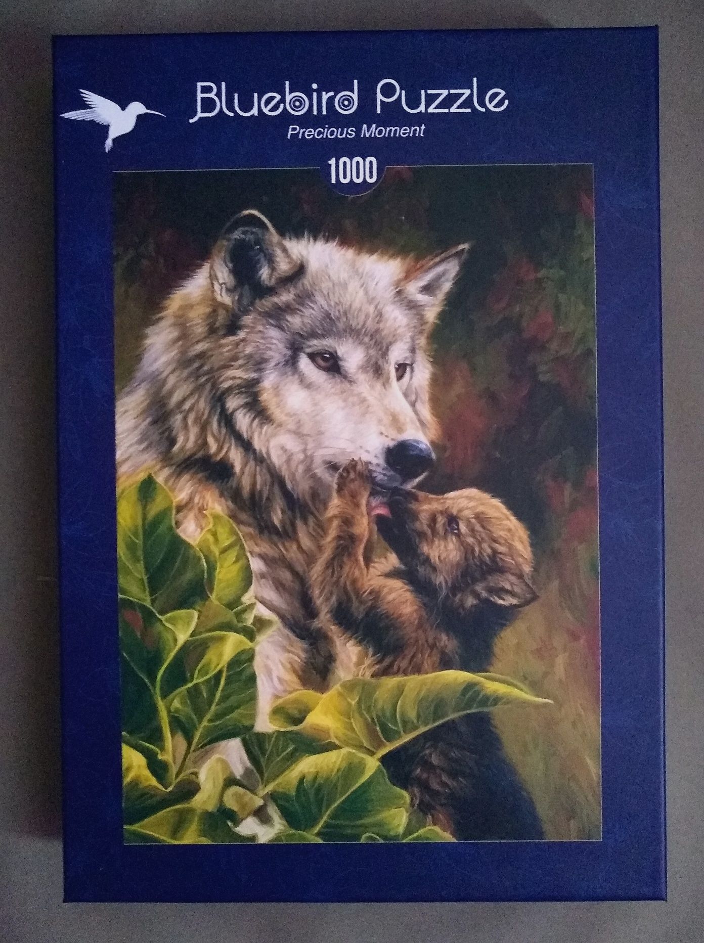 Puzzle 1000 - Cenna chwila, rodzina wilków