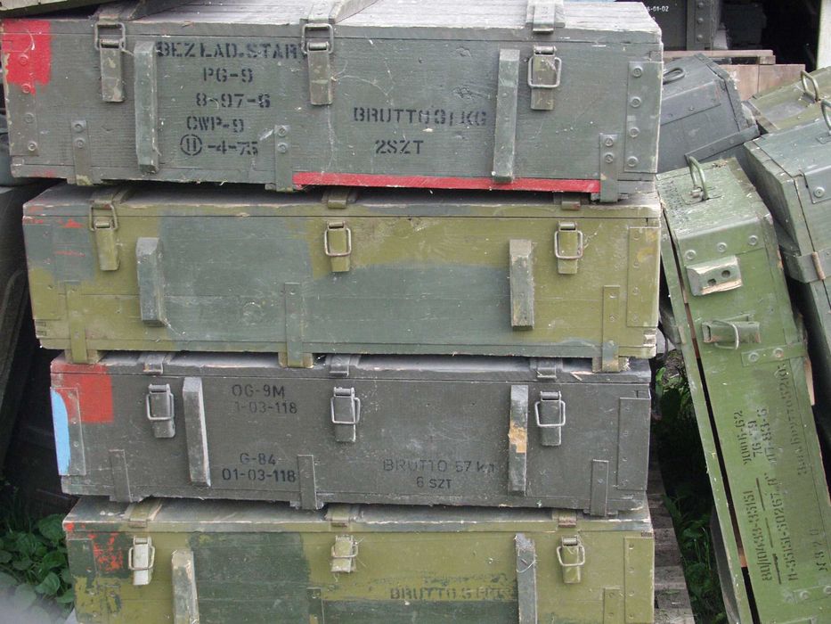 Skrzynia Drewniana Wojskowa PG-9