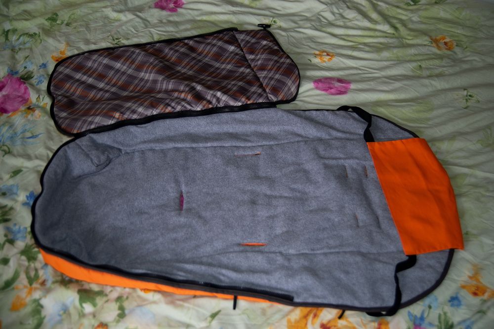 Теплий конверт на флісі для коляски або санок