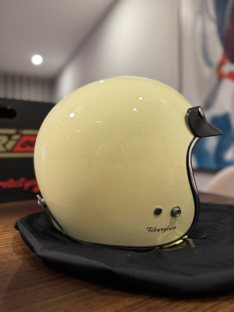 VENDO - Capacete aberto vintage (bege)